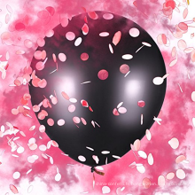 Baby Gender Reveal Balloon Set Poudre rose et confettis pour baby shower - Kit bébé fille - Jumbo 36 &quot;
